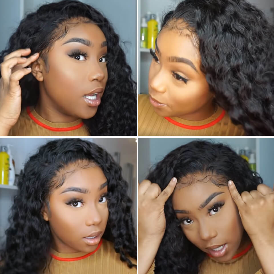 Brazilian 3 Bundles Deep Wave Weave Human Hair Extensions  display picture 3
