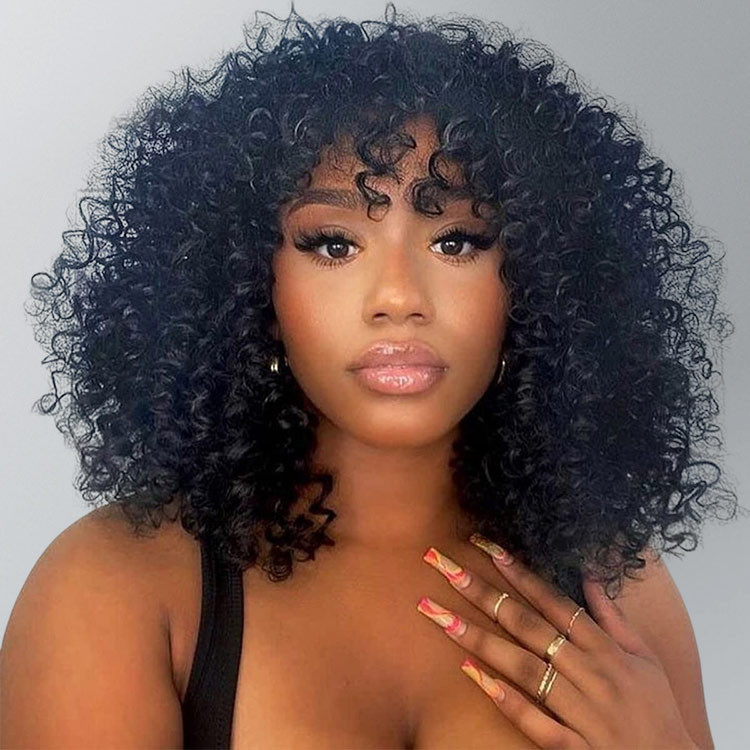 human hair afro wigs