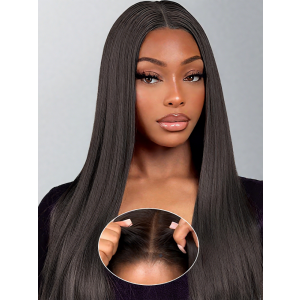 FRANGANT ビスチェ BLACK Straight Lace Front Wigs for Women Natural Black Wig