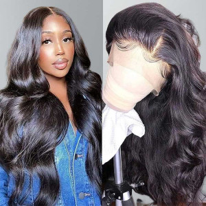 - ✨#1 BLACK 26” NATURAL BODYWAVE LACEFRONT  WIG *NWT Amazon.com : Fayniss 26 Inch Body Wave Lace Front Wigs Human  main image 2