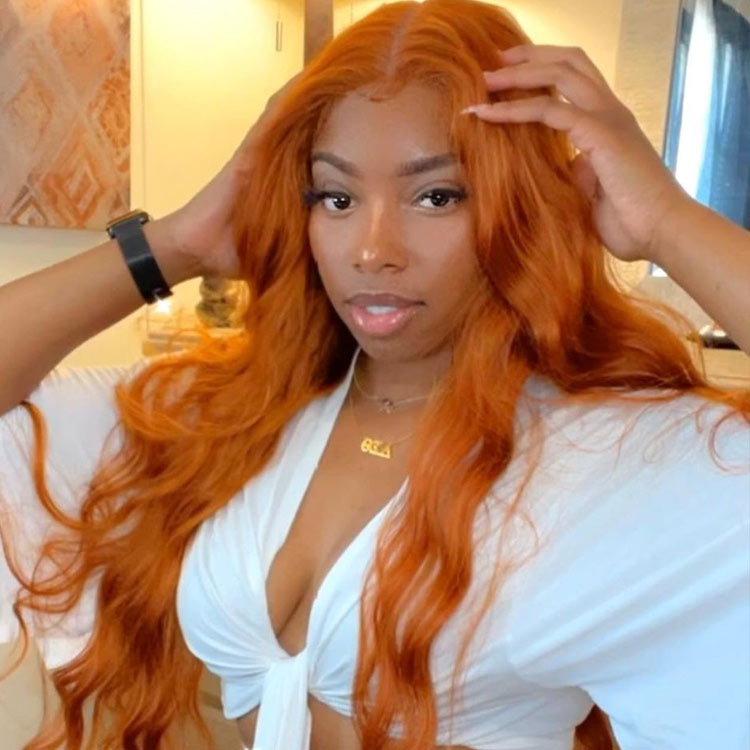 Ginger Colored Lace Wig