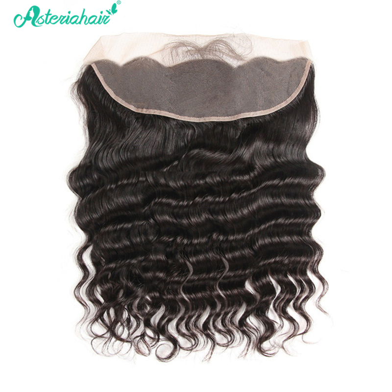 AsteriaHair Brazilian Virgin Hair Loose Deep 13*4 Lace Frontal Human Hair