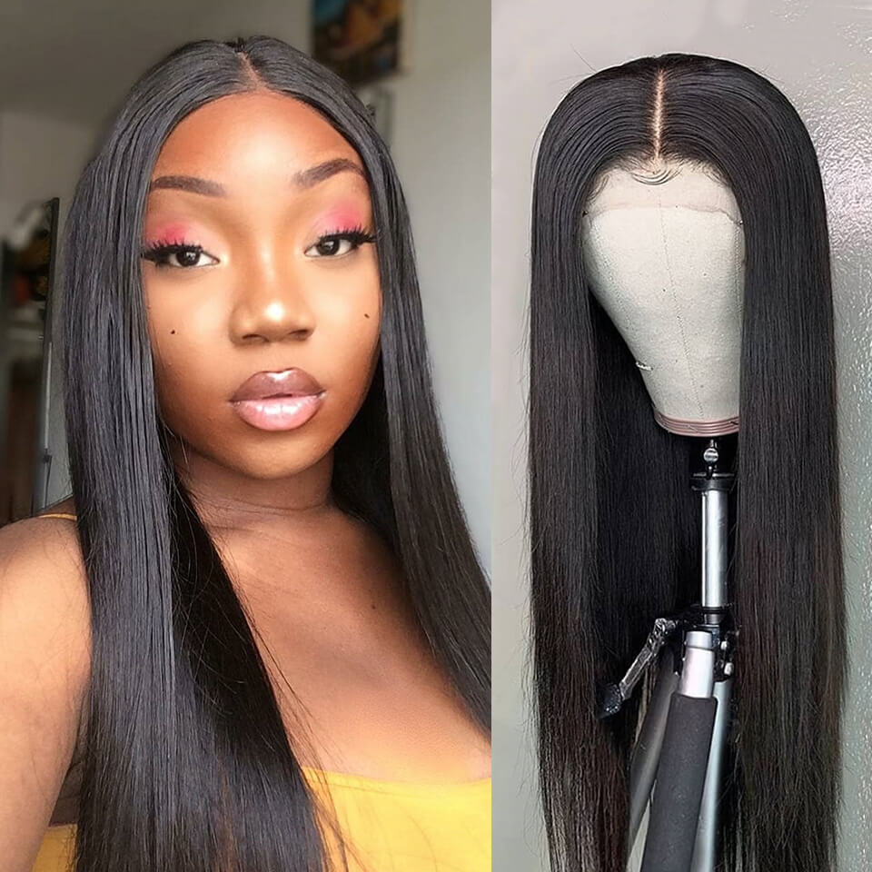 Straight Closure Wig