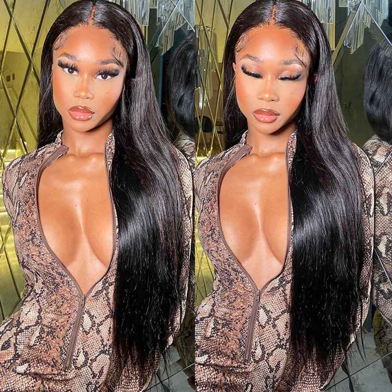 Straight lace front wig