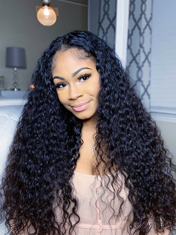 U Part Wig Water Wave Hair 