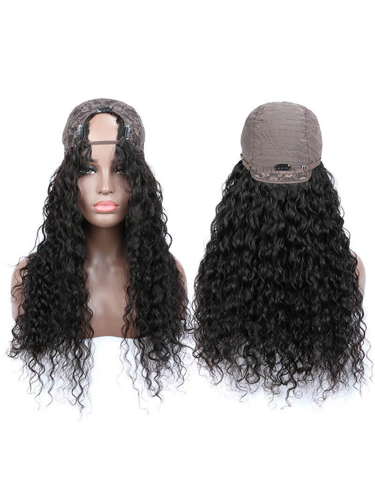 U Part Wig Water Wave Wig