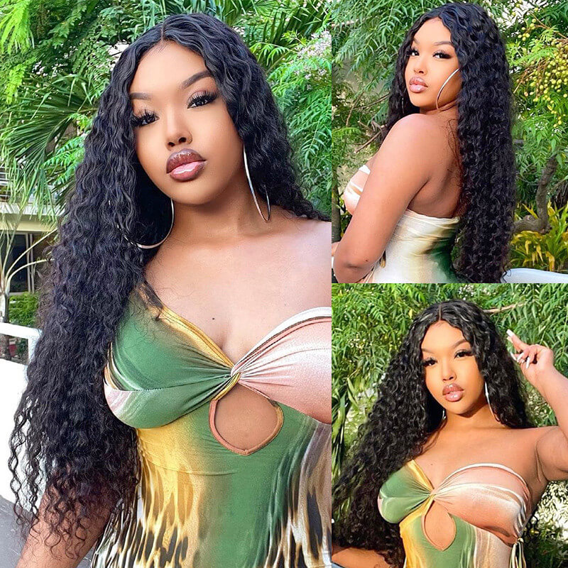 water wave wig human hair