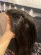 This hair is true to length. Lace melted perf