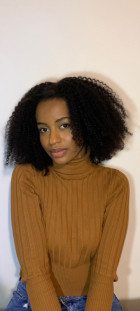 it is 100% human hair, I'm so happy with my p