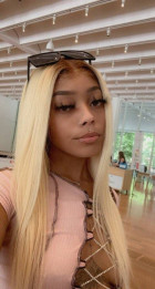 It's exactly as shown. Beautiful wig, it can 