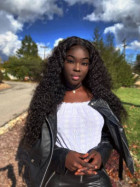 Definitely real human hair! I love this wig!