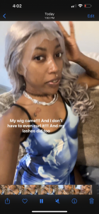 *Screenshot from video*, I purchased this wig