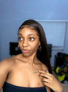 Hair is sooooo soft! I did go in and plucked,