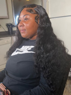 The wig is beautiful and so manageable. Even