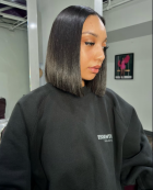The glueless bob wig very soft and ture to le