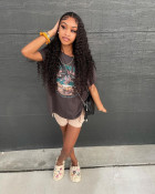 The hair is very shiny and silky, no matter h