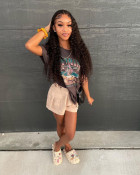 The hair is very shiny and silky, no matter h