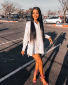 The hair is soft, full, doesn’t have that w