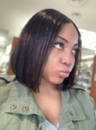 The wig is exactly as pictured. The hair is t