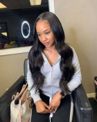 This wig is very thick! When I ran my fingers