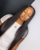 The hair is beautiful, it feels smooth to the