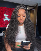 Absolutely great hair with a fine loose curl