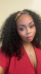 I got this headband wig in a 18 inch. I washe