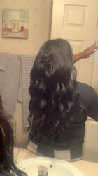 Styling the wig is a breeze—it holds curls