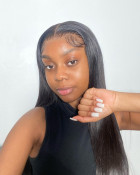 Beautiful wig already pre plucked, it is true