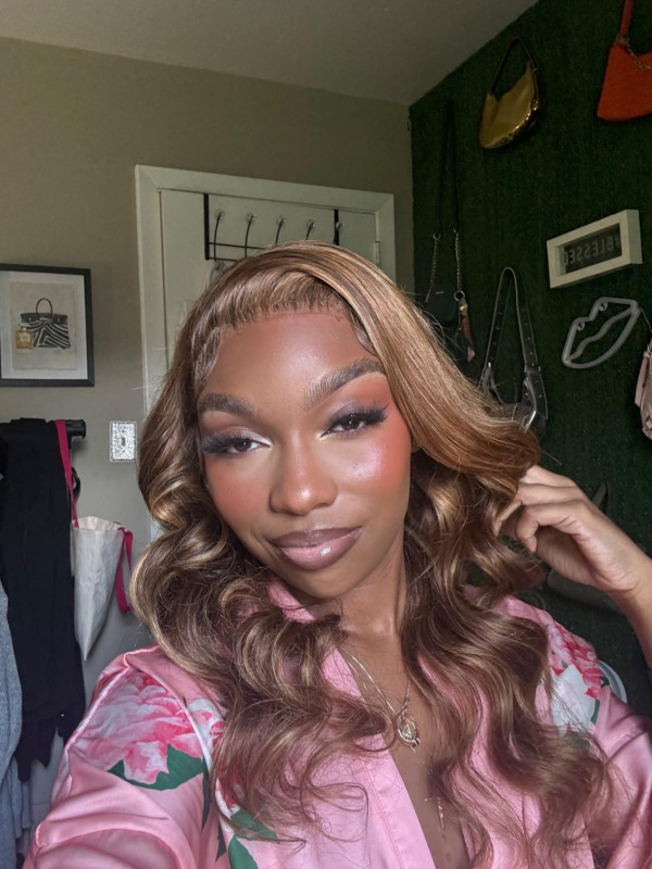 Piano Colored Hair Highlight Lace Wigs For Women | Pre-Bleached ...