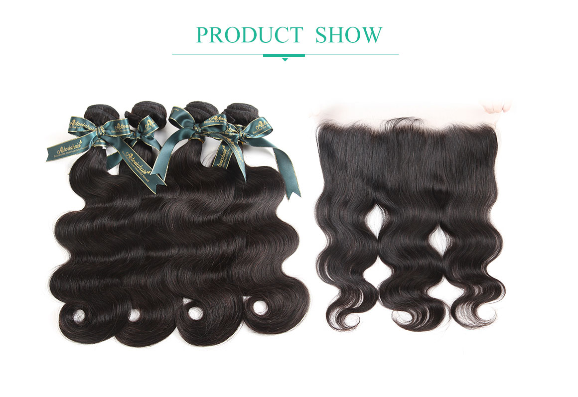 4 bundles body wave with frontal