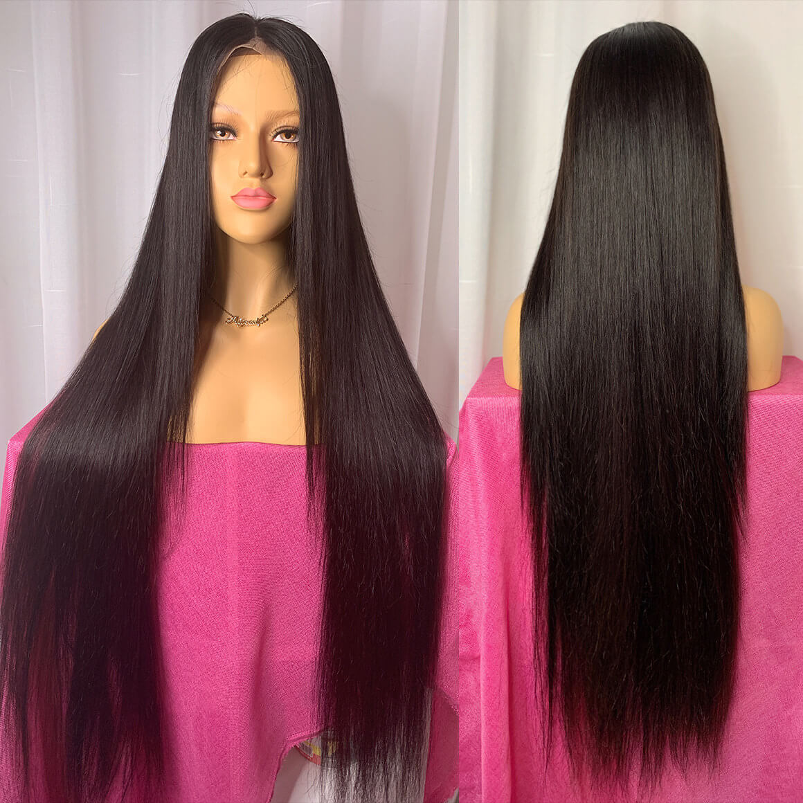 36inch long straight wig