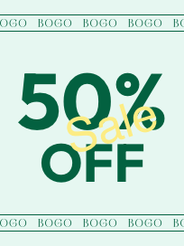 BOGO 50% OFF